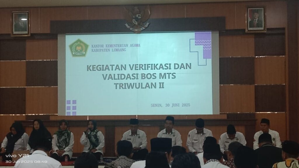 Kepala MTs Miftahul Ulum Buwek Hadiri Kegiatan Verifikasi dan Validasi BOS Triwulan II Tahun 2025 Kepala MTs Miftahul Ulum Buwek Hadiri Kegiatan Verifikasi dan Validasi BOS Triwulan II Tahun 2025