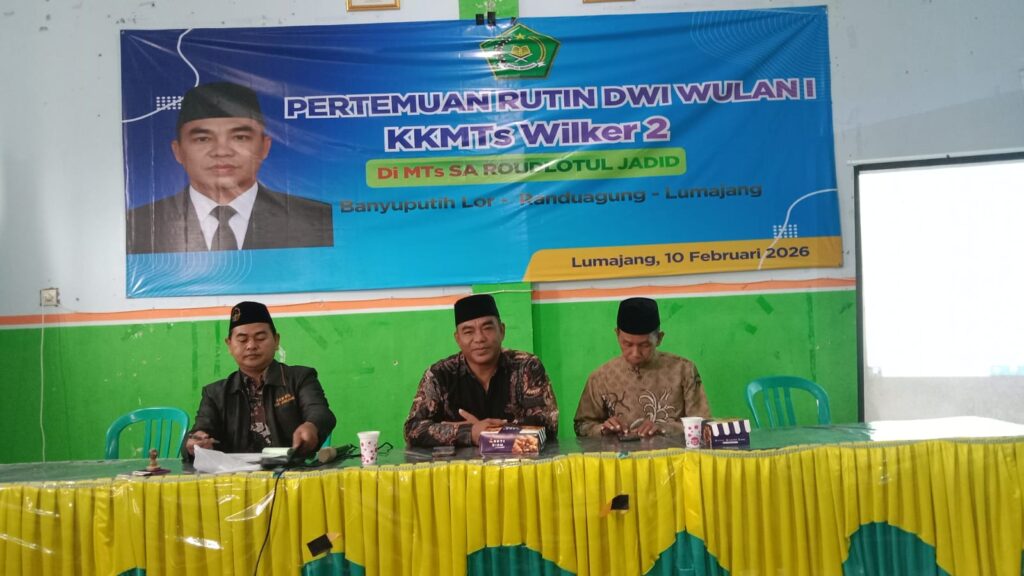 Pertemuan Rutin KKMTs Wilker 2 di MTs SA Roudlotul Jadid Banyuputih Lor
